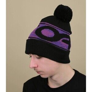OAKLEY‎ Wanderlust Pom Beanie Adult Ski Winter Snowboard Blackout One Size NEW